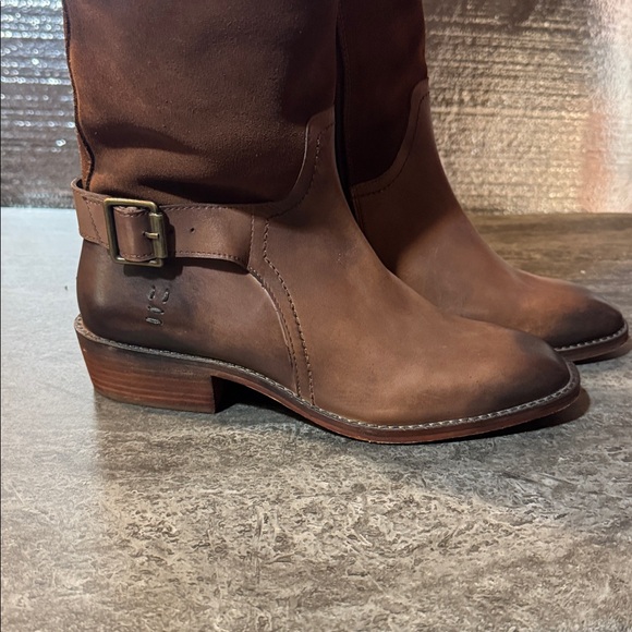 ROAN Charity Brown Knee-High Leather Boots. New 8 - Picture 6 of 11